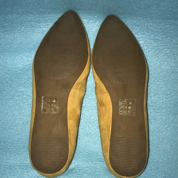 𝅺MARKET & SPRUCE mustard color soft suede flats NEW size 7.5 W - Picture 4 of 7